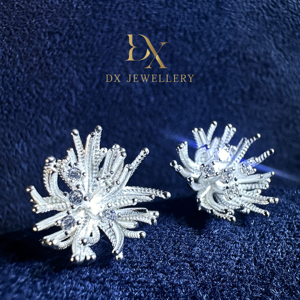 DX Jewellery 990 Silver The Fireworks Earring | DXAGER2605086