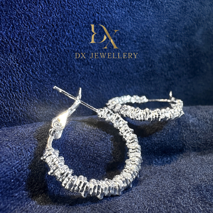990 Silver Pieces of Taels Earring Hoop | DXAGER2605095