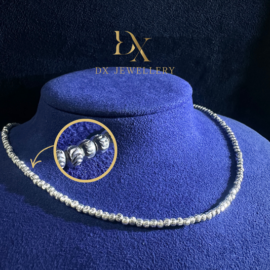 Ladies' Fav 2.5mm Baby Cat Eye Full Beaded Necklace | DXAGNK2602017