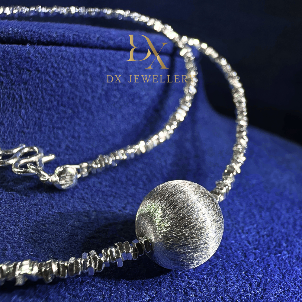 999 Pure Silver Pieces Of Taels With Sole Russ Bead Necklace | DXAGNK2603009