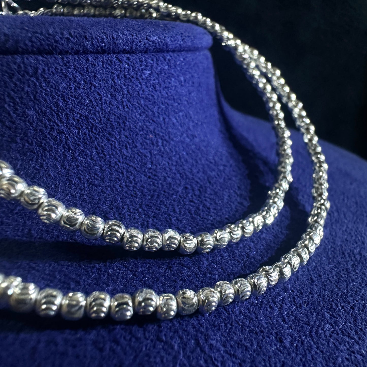 Ladies' Fav 2.5mm Baby Cat Eye Full Beaded Necklace | DXAGNK2602017