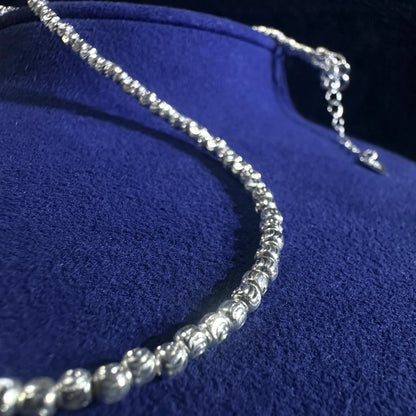 Ladies' Fav 2.5mm Baby Cat Eye Full Beaded Necklace | DXAGNK2602017