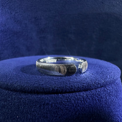 999 Pure Silver Full Cat Eye Ring Open-End Adjustable | DXAGRG2603024