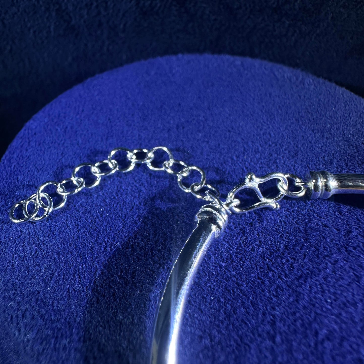 DX  Jewellery 999 Pure Silver Roman Time Eternity Interlock Ring Dual Canal Bracelet | DXAGBB2603036